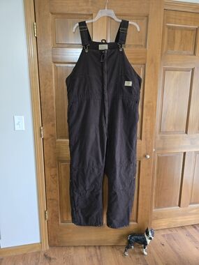 C.E. Schmidt Women's Brown Insulated Bib Overalls - Workwear Style